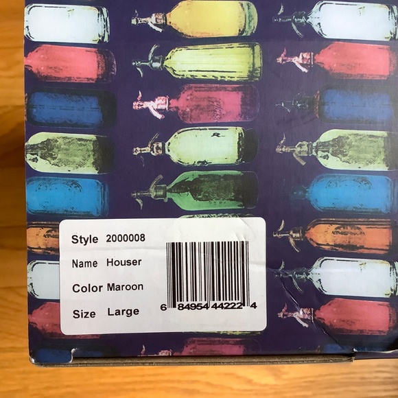 PAISLEY & GRAY Houser Quilted Faux Shearling Lined Slipper Maroon SZ L - Picture 15 of 16